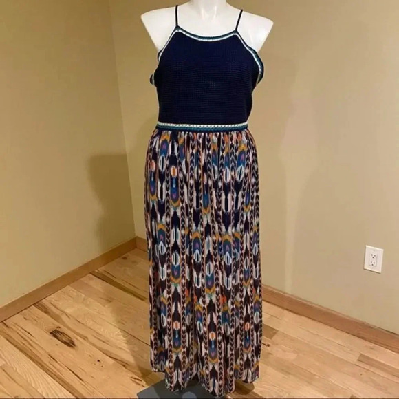 Xhilaration sleeveless Square Neck Strappy Crochet Top Maxi Dress - Picture 7 of 10